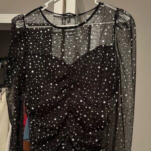 Black Mesh Express Top